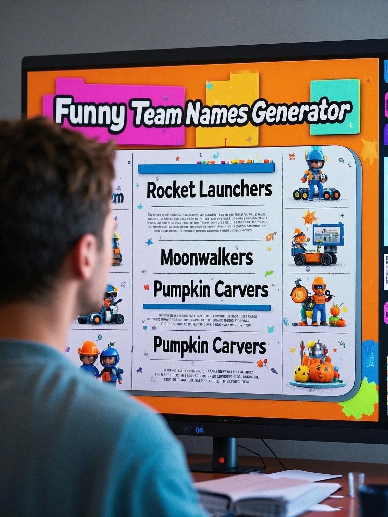 Funny Team Names Generator