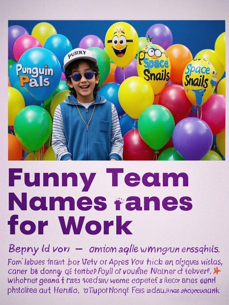 Funny Team Names For Work